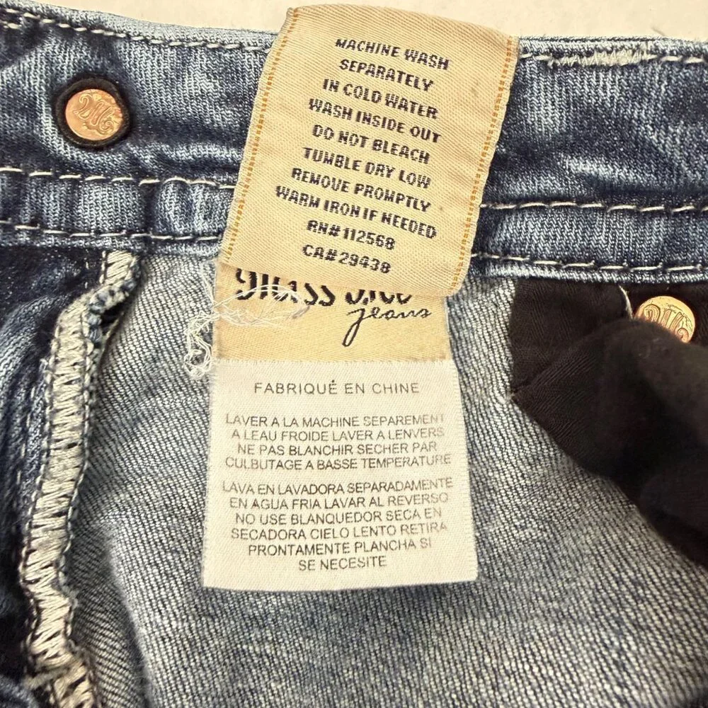 Miss Me Jeans Signature Boot (JE84628R) - Size 28 - Fleur De Lis Pockets - - Picture 5 of 13